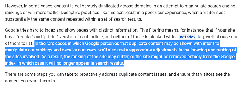 Google takes on duplicate content